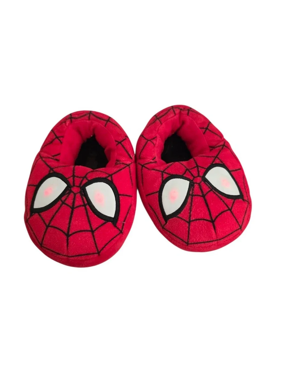 Marvel Licensed Spider-Man Light-Up Soft Plush Aline Childrens Comfy Slippers